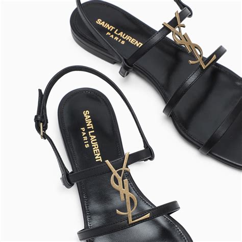 ysl cassandra sandal flat